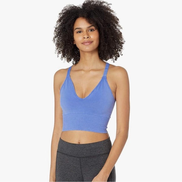 New FP Movement by Free People Women's Good Karma Crop Top African Violet - Picture 2 of 16